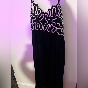 A New Day Black Dress with White Accents